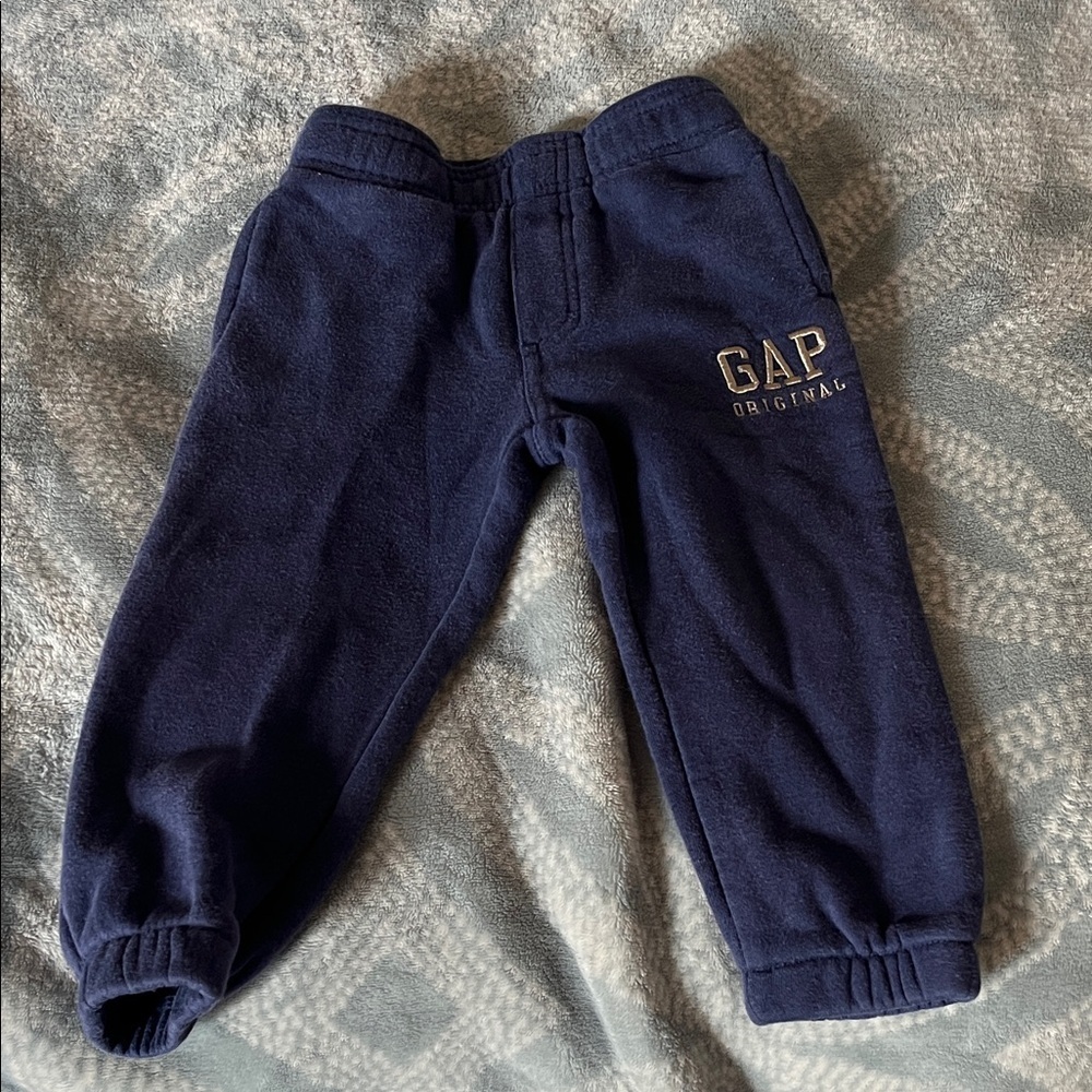 GAP Kids Navy Fleece Joggers Preloved